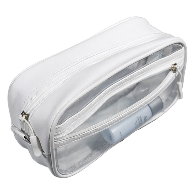 PVC Waterproof Transparent Cosmetic Bag Portable Travel Toiletries Storage Bag for Men and Women Outdoor Travel