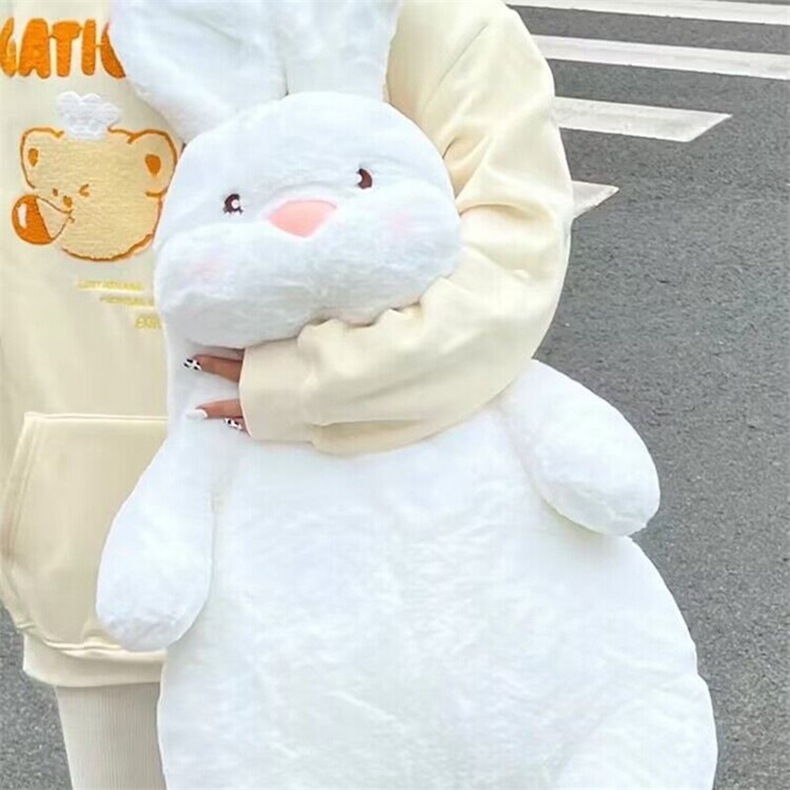 Lazy White Rabbit plush toy doll pillow rag doll sleeping bedroom female birthday gift