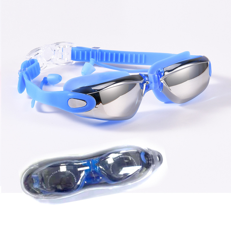 Picture of in stock factory direct wholesale adult anti-fog swimming goggles myopia swimming goggles racing swimming glasses silicone swimming goggles