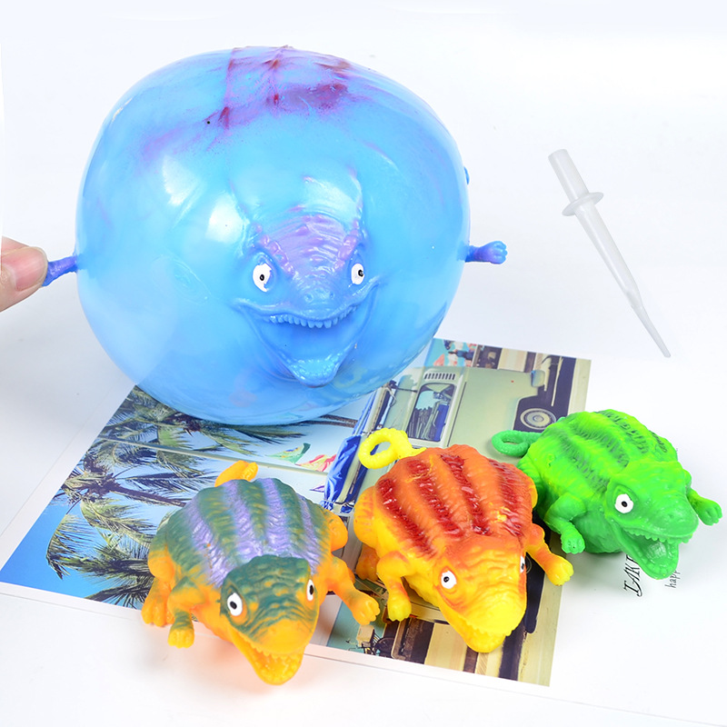 Picture of Amazon hot sale New exotic toy TPR inflatable animal vent toy inflatable dinosaur wave ball