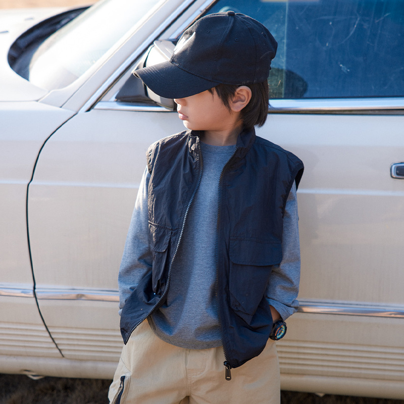 Picture of Children's Clothing, Boys' Workwear Vests, Kidsren's Handsome Korean Style Vests, Waistcoats, Baby Spring Clothes, Stylish Vests, Boys' Jackets