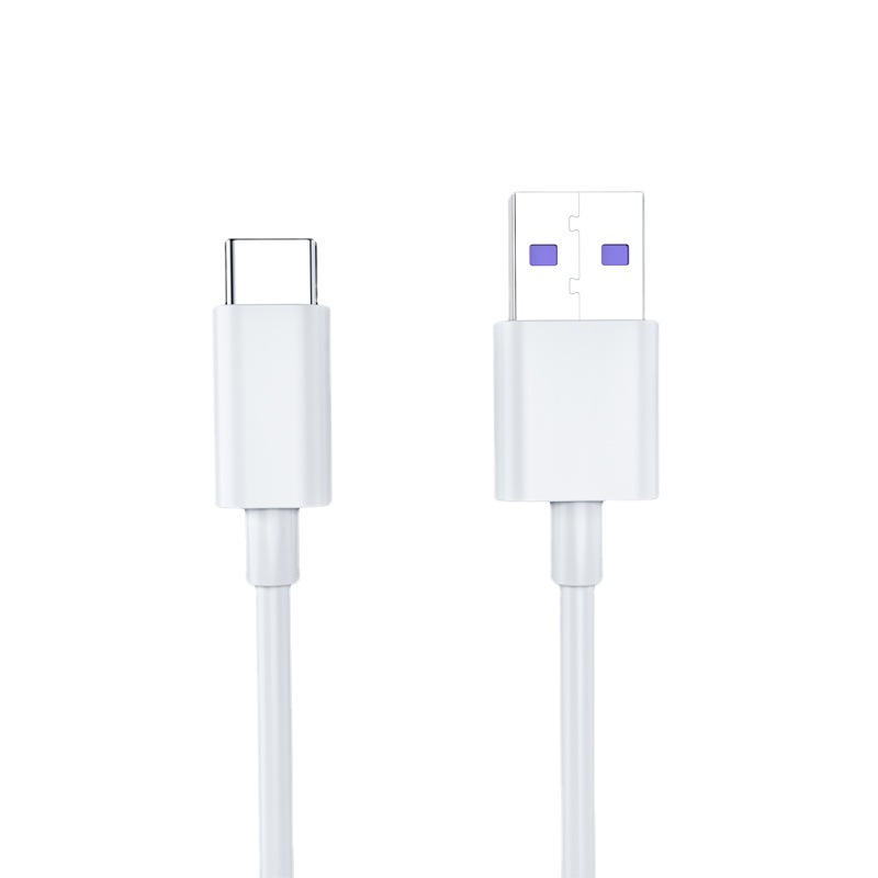 Picture of Type-C Data Cable 5A Fast Charging Suitable for Huawei Android Mobile Phone Charger Cable Single Head 1m White Charging Cable