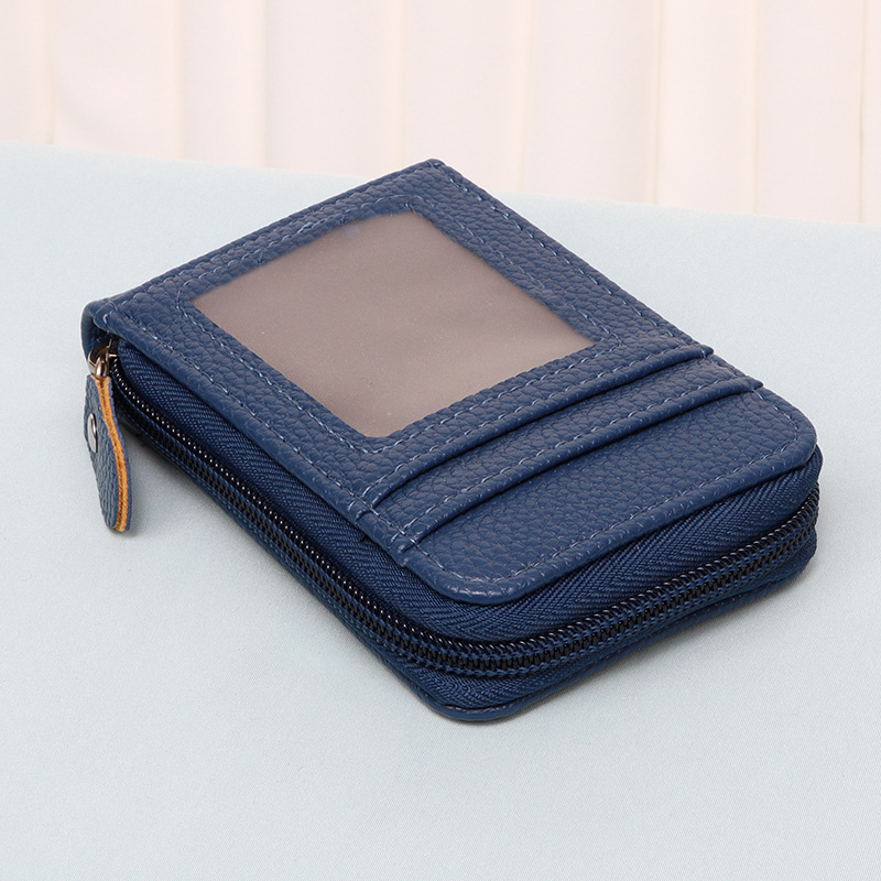 Picture of Cross-border New Arena Card Bag Korean-style Portable Women's Short Bank Card Holder Business Card Holder Vertical Zipper Clutch