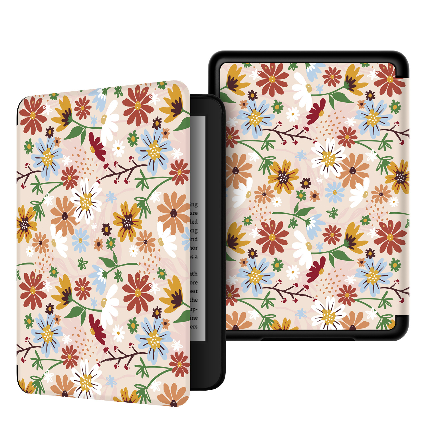 Picture of Spot Suitable for Kindle Protective Case 2016 Entry Version 558 Silk Pattern Painted Protective Case Migu X Leather Case