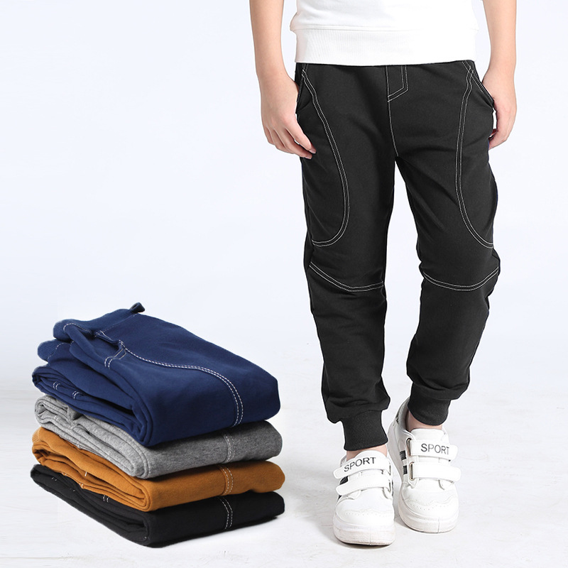 Picture of Autumn Children's Pants Korean Style New Children's Sports Long Pants Big Children's Pure Cotton Casual Anti-Mosquito Pants Children's Pants Wholesale