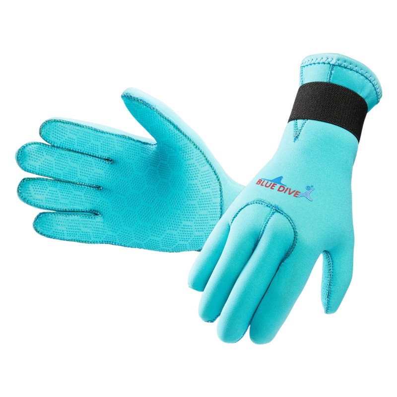 3mm Diving Gloves Winter Swimming Anti-scratch Warm Gloves Non-slip Wear-resistant Gloves Swimming Flipper Anti-scratch Professional Surfing