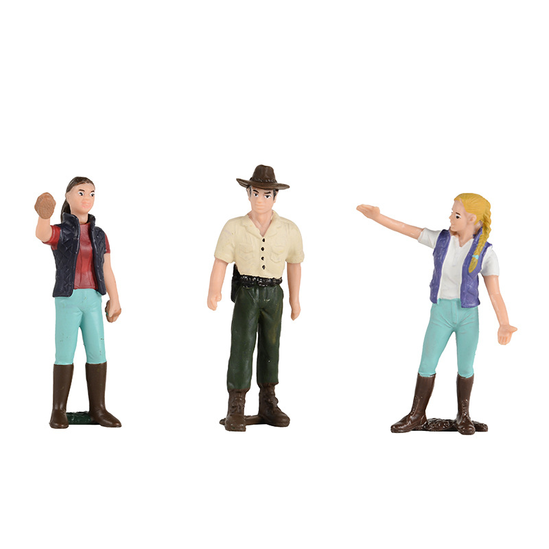 Picture of Cross-border Simulation Plant Doll Model Scene Ornaments DIY Farm House Workers Fence Stone Model Toys