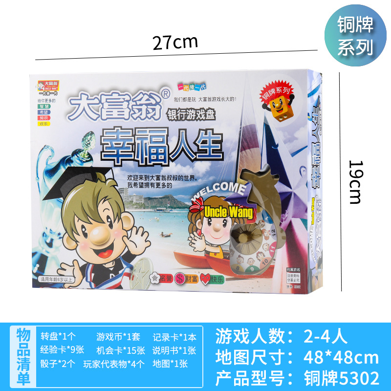 Picture of Genuine Monopoly Bronze Series Board Games Chess World Tour China Tour Board Games Adult Children Students