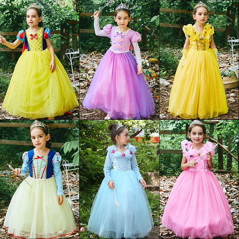 Picture of Dropshipping Kidsren's Dress European and American Kidsren's Clothing Kidsren's Snow White Dress Girls Dress Halloween Dance Costume
