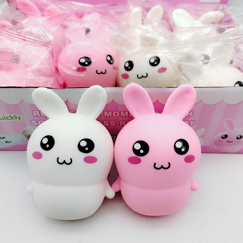 Picture of Cross-border hot-selling decompression toy simulation flash bubble rabbit creative fun Easter pinch music vent decompression