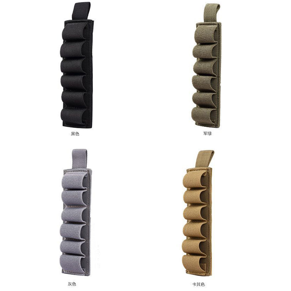 Picture of Outdoor 6-hole Shotgun Bag Accessories Multi-function Tactical Velcro Bulk Tool Velcro Bullet Bag