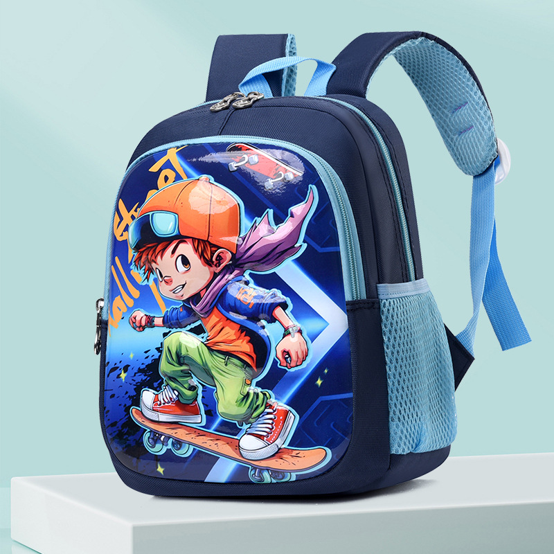 Picture of New Track Children's Backpack 2024 New Cartoon Pattern Kindergarten Large Capacity Backpack
