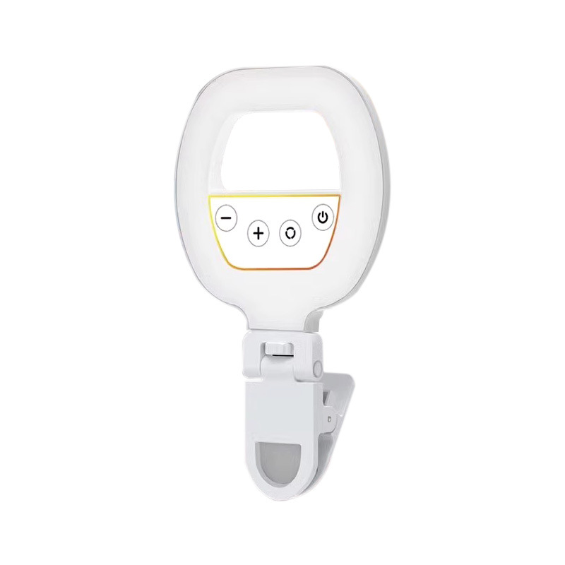 Picture of Mobile phone live pocket lighting lamp desktop led ring handheld special mirror makeup table W60 beauty pocket lamp