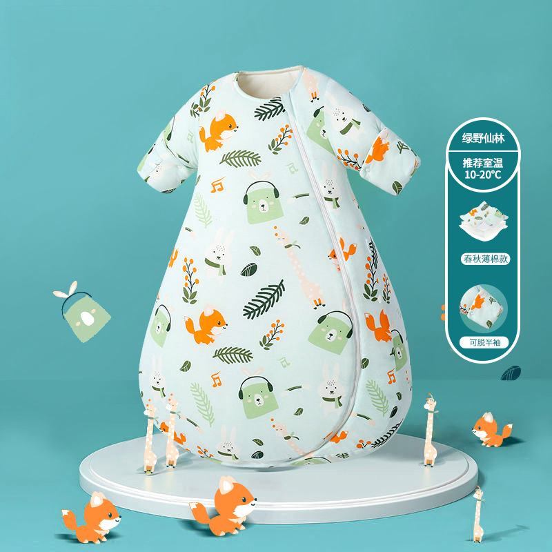 Picture of Baby Sleeping Bag Air-Conditioned Room Spring and Summer Thin Baby Anti-Kick Quilt Autumn and Winter Thickeneded Four-Season Universal One-Piece Drop Shipping