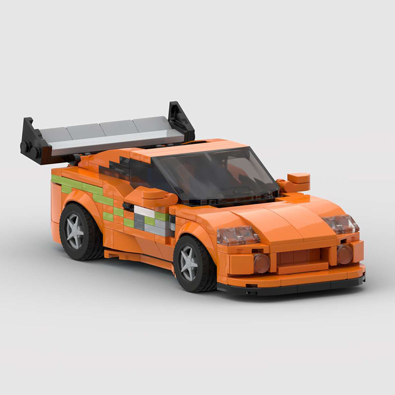 Picture of MOC building blocks compatible with Lego speed Series 8 grid JDM speed and passion 1 Paul same supra Bull Devil