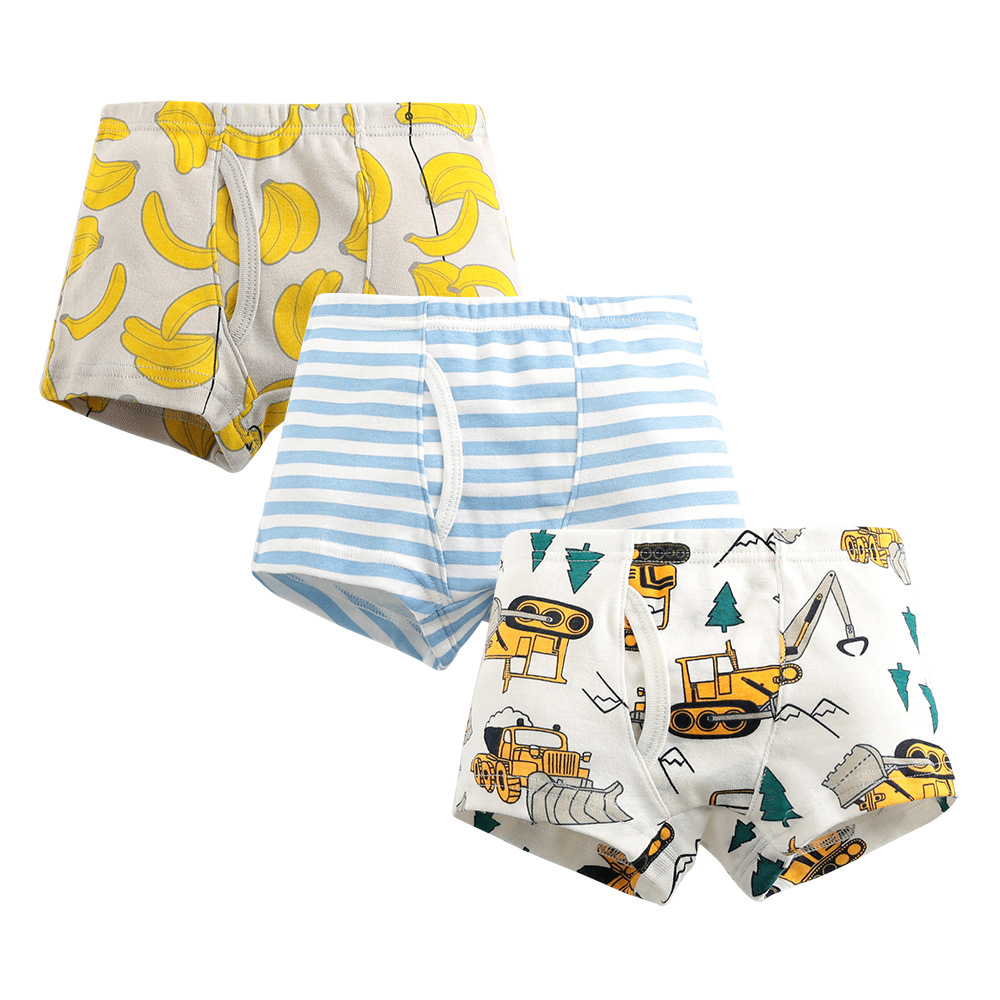 Picture of European and American boys boxer pants threaded cotton children's underwear boys boxer pants baby children's shorts wholesale
