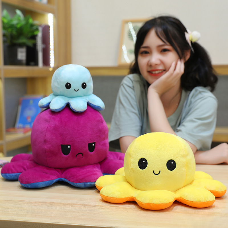 Flip Octopus Flip Octopus Doll Octopus Plush Toy Double Flip Doll Reversible Octopus