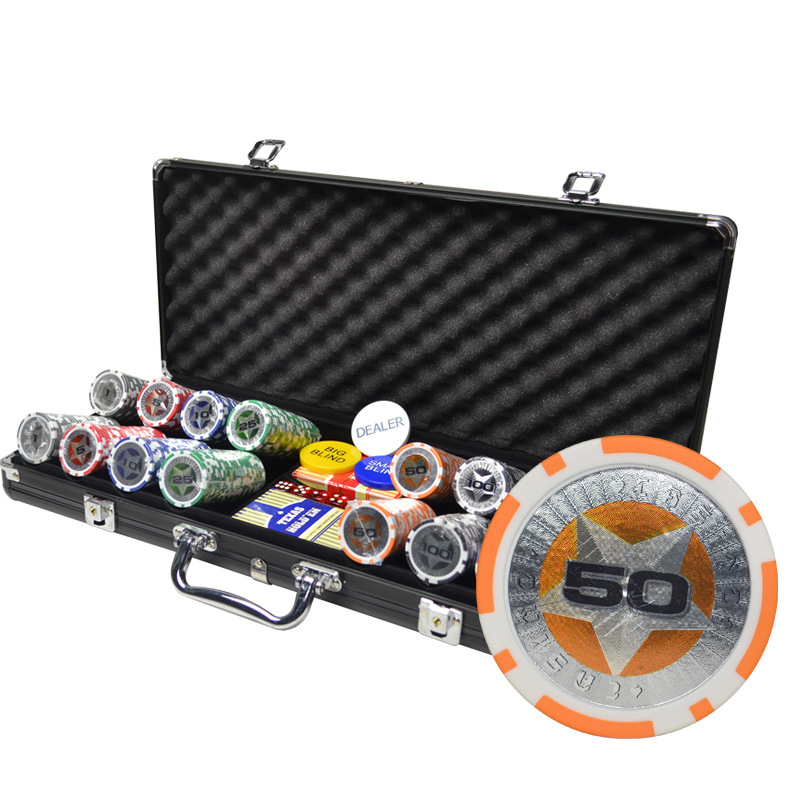 Abs Long and Short Bar Texas Hold'Em Plastic Chip Coin Set Mahjong Card Points Game Coin Chip Set