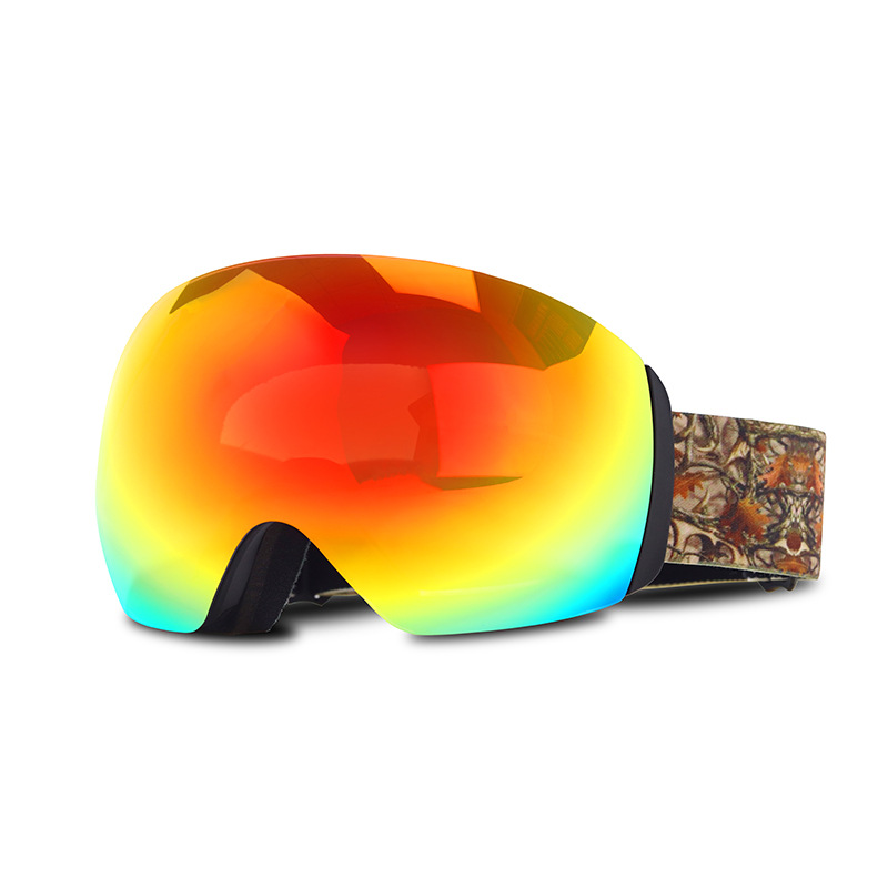 Picture of Factory in stock Cross-border Ski Goggles Large Spherical Adult Double Layer Lasting Anti-fog Ski Glasses Ski Equipment for Men and Women