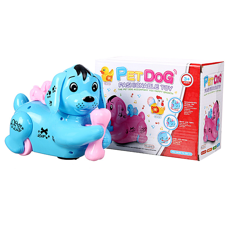 Picture of Electric Universal dog luminous children's toy colorful flash Music puzzle with sound puppy gift gift wholesale