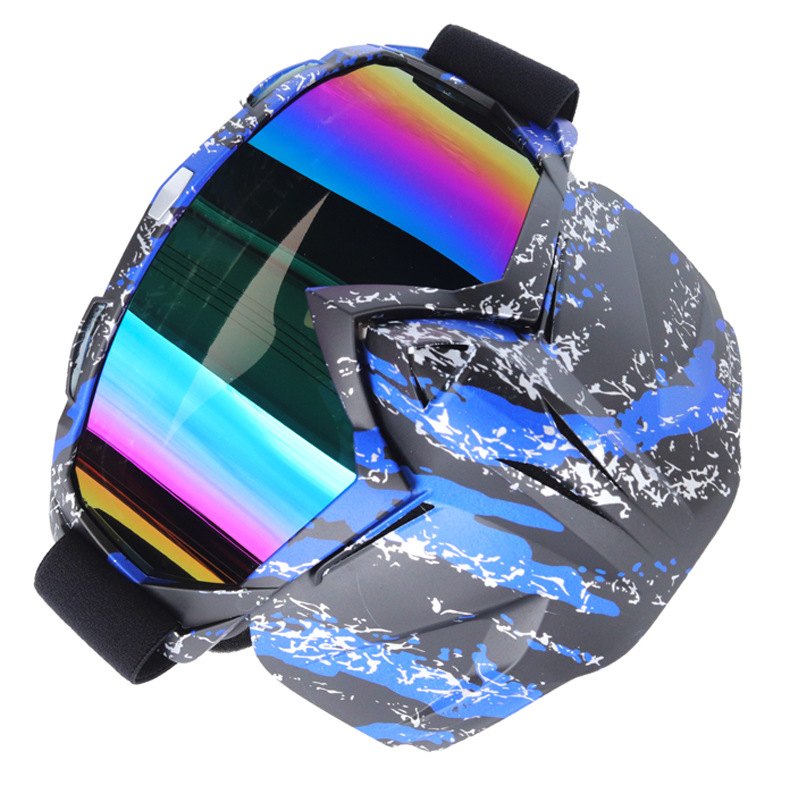 Picture of in stock cross-country motorcycle goggles adult new ski glasses detachable Harley goggles mask goggles