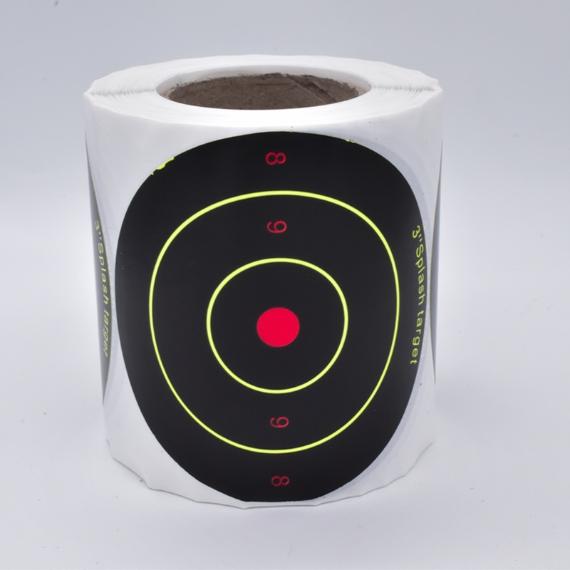 Picture of Ring-shaped arrow target paper self-adhesive shooting gun target paper practice round target sticker bow and arrow aiming splash target paper
