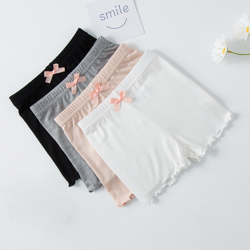 Picture of Girls' Safety Pants Summer Children's Thin Modal Insurance Pants Baby's Anti-running Light 3-point Pants Children's Shorts