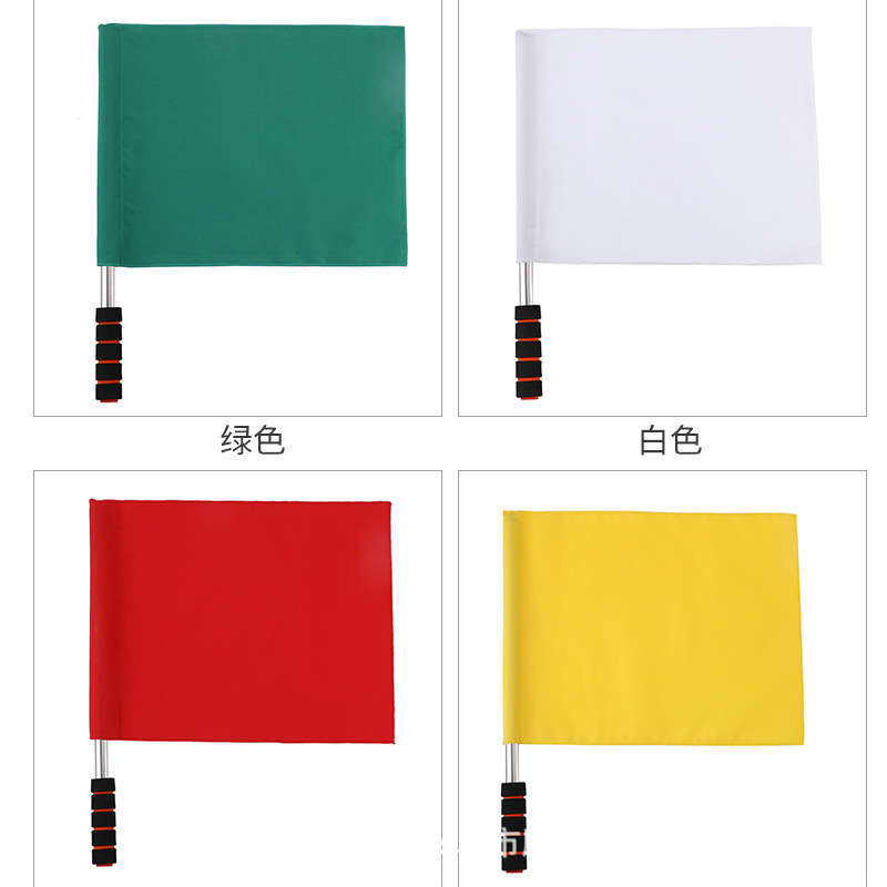 Picture of Referee starting flag school traffic intersection command flag track and field running competition signal flag football referee patrol flag