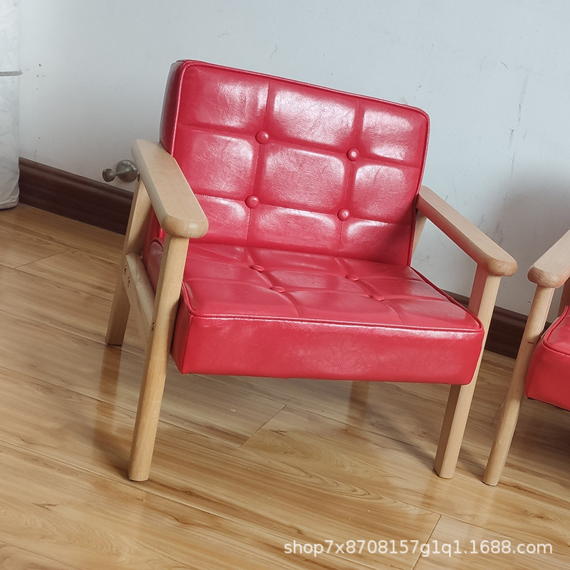 Picture of Children's Room Wooden Infant Garden Cute Reading Corner Photography Small Sofa Baby Stool Training Course Seat Mini