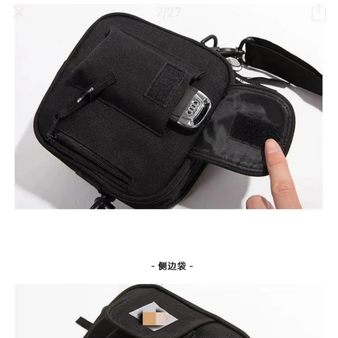 Picture of 2024 New Messenger Bag Trendy Crossbody Bag Couple Student Shoulder Bag Men's and Women's Hip Hop Bag Fashion Small Bag Mobile Phone Bag