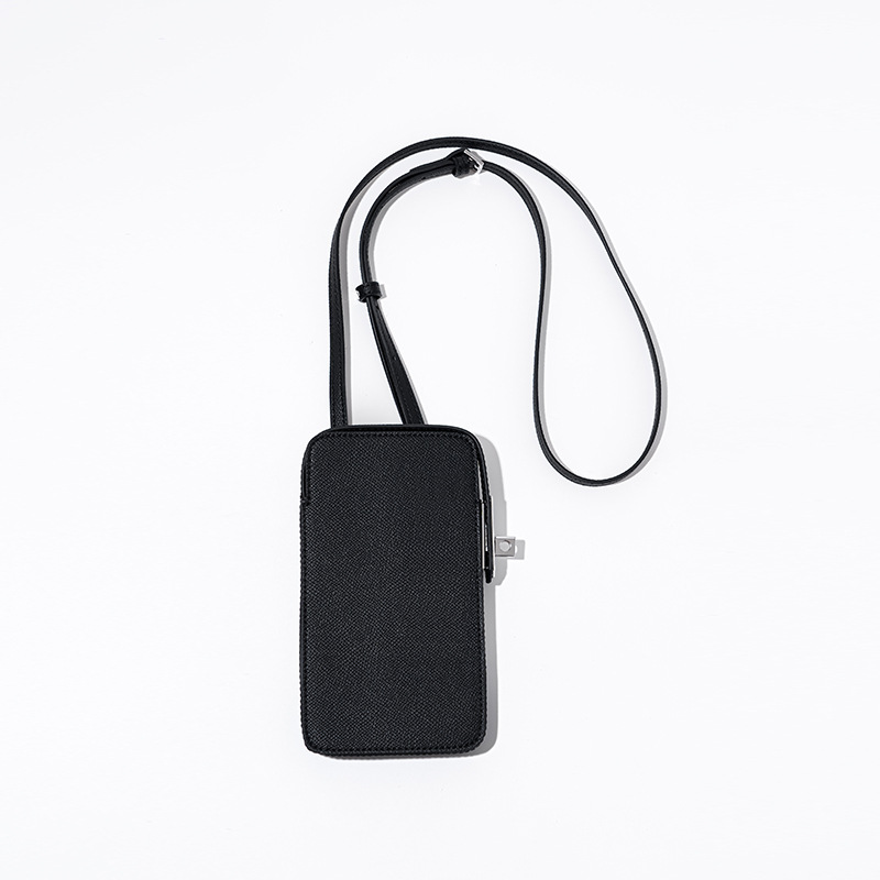 Picture of New Fashion All-match Lock Mobile Phone Bag Palm Print Leather Box Bag Simple Solid Color Crossbody Mini Bag for Women