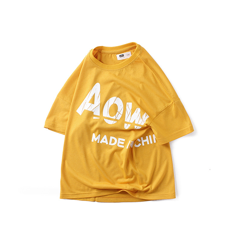 Picture of Children's clothing summer Korean children's clothing new boys short sleeve T-shirt boys cotton loose top children's short sleeve