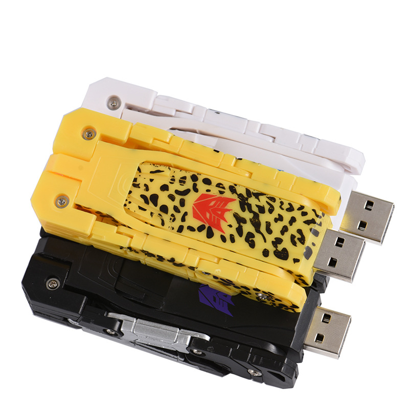 Picture of High-speed creative personality U disk 128G Transformers telescopic electronic dog flower cheetah portable disk wholesale USB USB disk