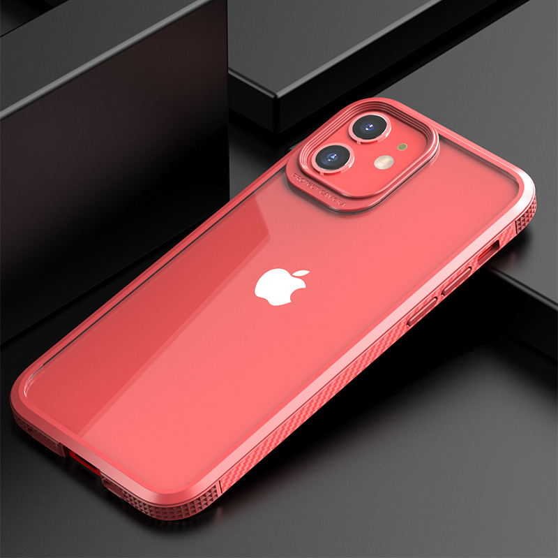 Picture of For Apple 12Pro Max Mobile Phone Case New Transparent iPhone 12Pro Drop-resistant Protective Case 11Pro Max