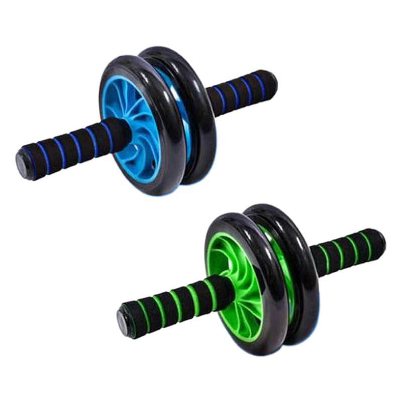 Two-wheel abdominal fitness wheel men's abdominal muscle wheel giant wheel abdominal fitness device Roller exercise abdominal fitness equipment manufacturers direct approval
