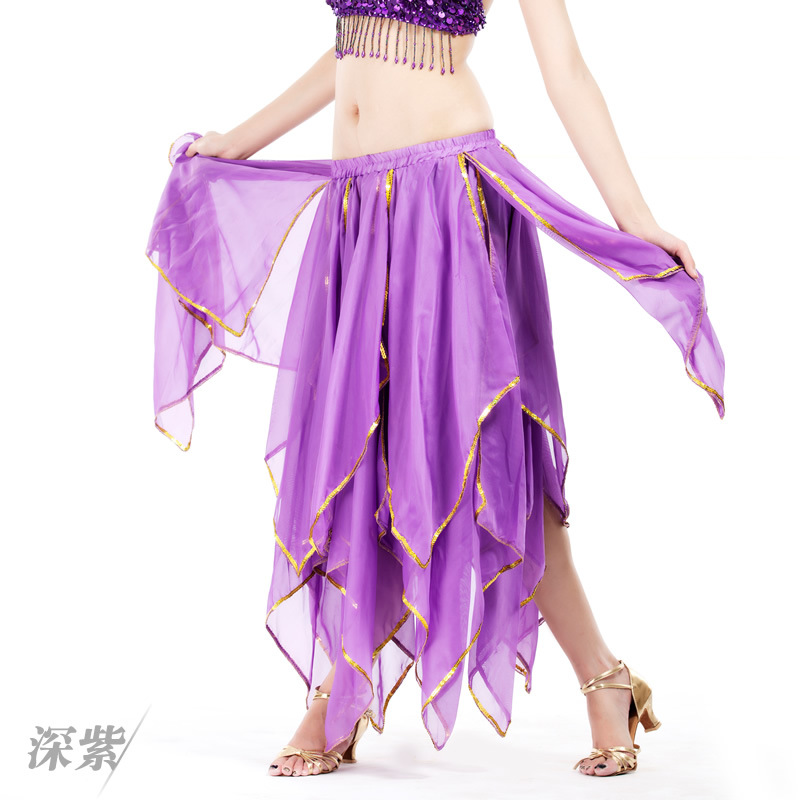 Picture of 16 Leaf Skirt Belly Dance Chiffon Skirt Belly Dance Skirt Belly Dance Performance Skirt