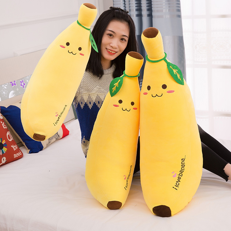 Picture of Foreign trade software banana plush toy pillow simulation fruit pillow children doll doll gift wholesale