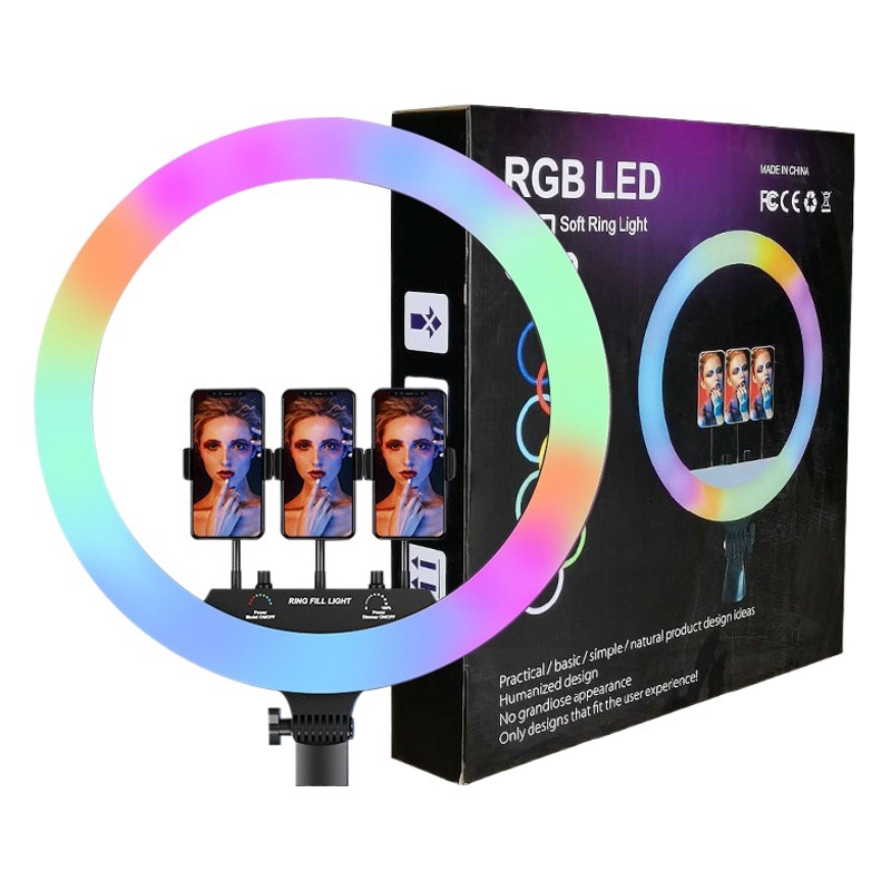 rgb fill light 18inches ring light magic color beauty light photography light wholesale manufacturers a generation of hair