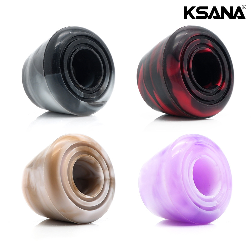 Picture of Spot Double Mixed Color High Elastic Pu Brake Head Double Row Roller Skates Brake Glue Four-Wheel Roller Skates Stop Ice Point