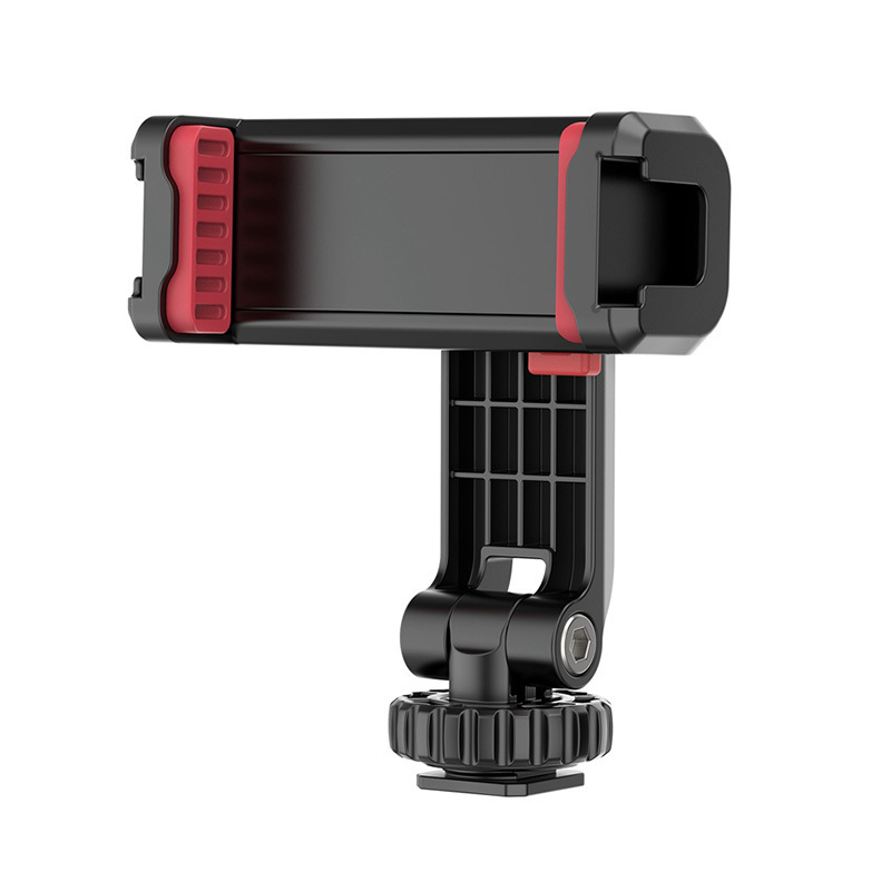 Picture of Mobile phone clip ST-06S double cold boots for SLR camera external horizontal and vertical shooting live hot shoe bracket photography