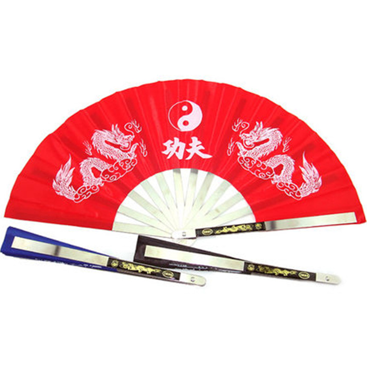 Picture of Stainless Steel Taiji Fan Fitness Kung Fu Fan Taijiquan Martial Arts Performance Fan Dance Fan Square Dance Fan