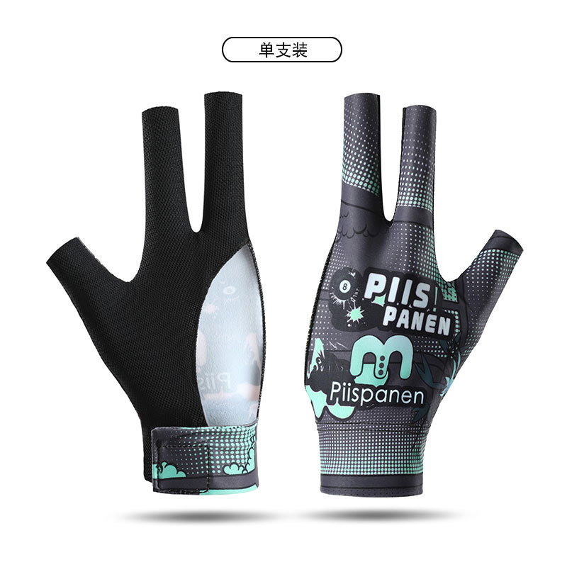 Picture of Billiards Gloves Professional Snooker Men's Three-Finger Full-Finger Ice Silk Breathable Non-Slip Left-Hand Single Pool Gloves Women