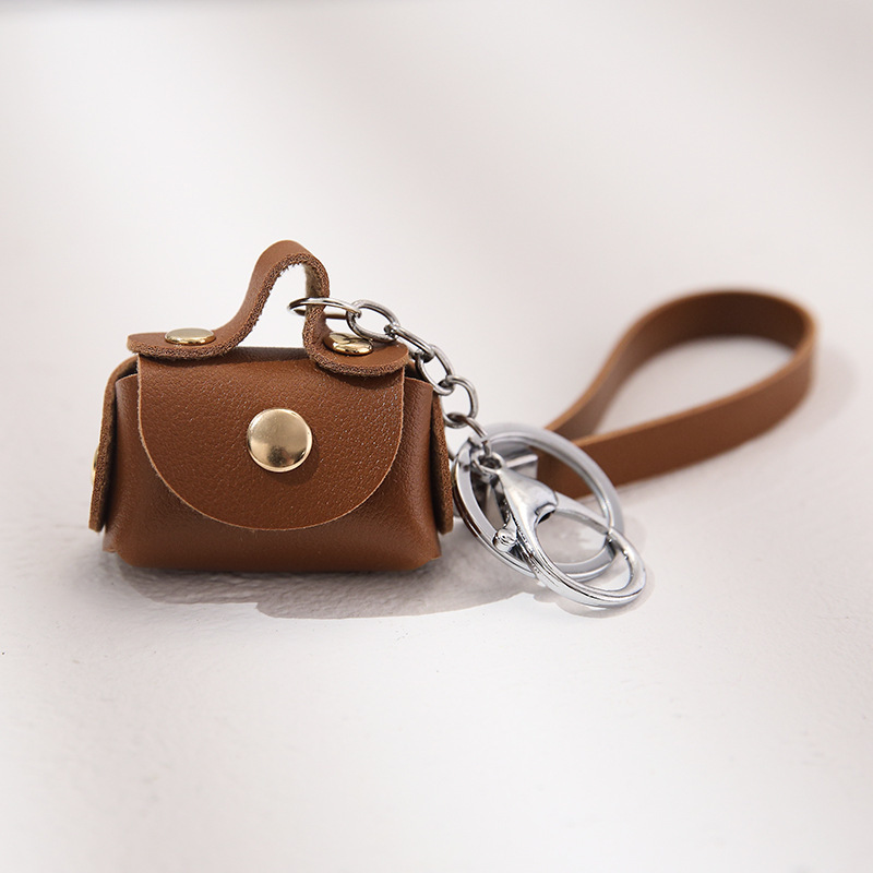 Picture of Yuelu Creative Pu Leather Coin Purse Mini Small Storage Bag Pendant Creative Keychain Pendant Small Gift