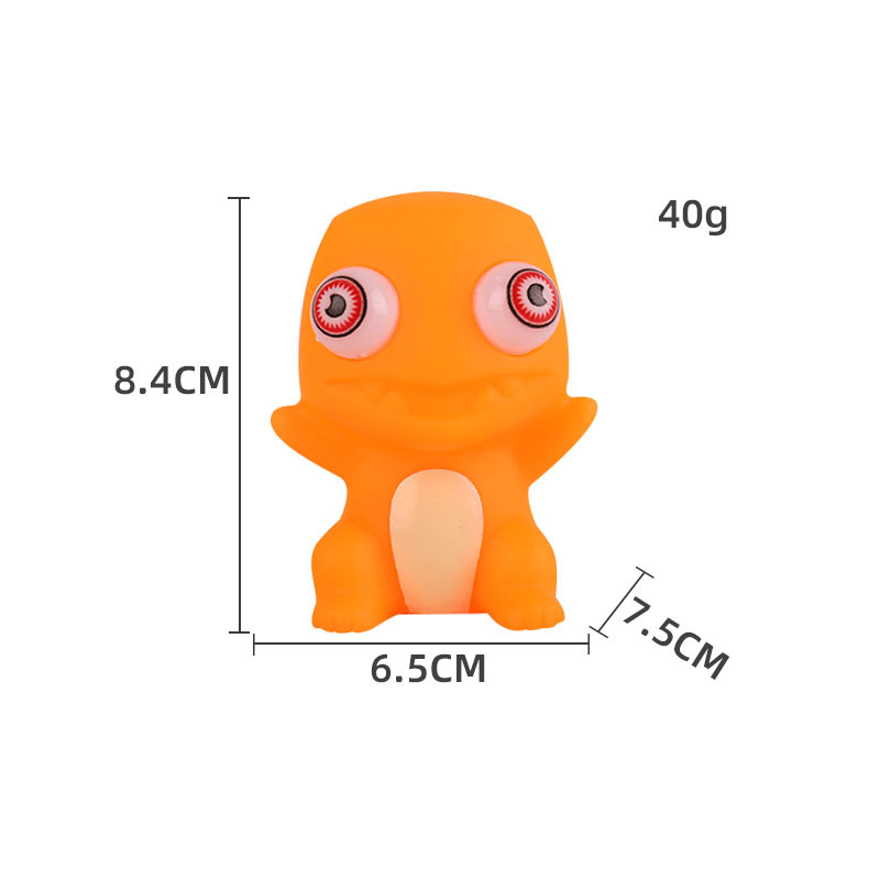 Picture of Cross-border cartoon factory direct decompression animal squeeze doll decompression pinch music stare eye vent toy