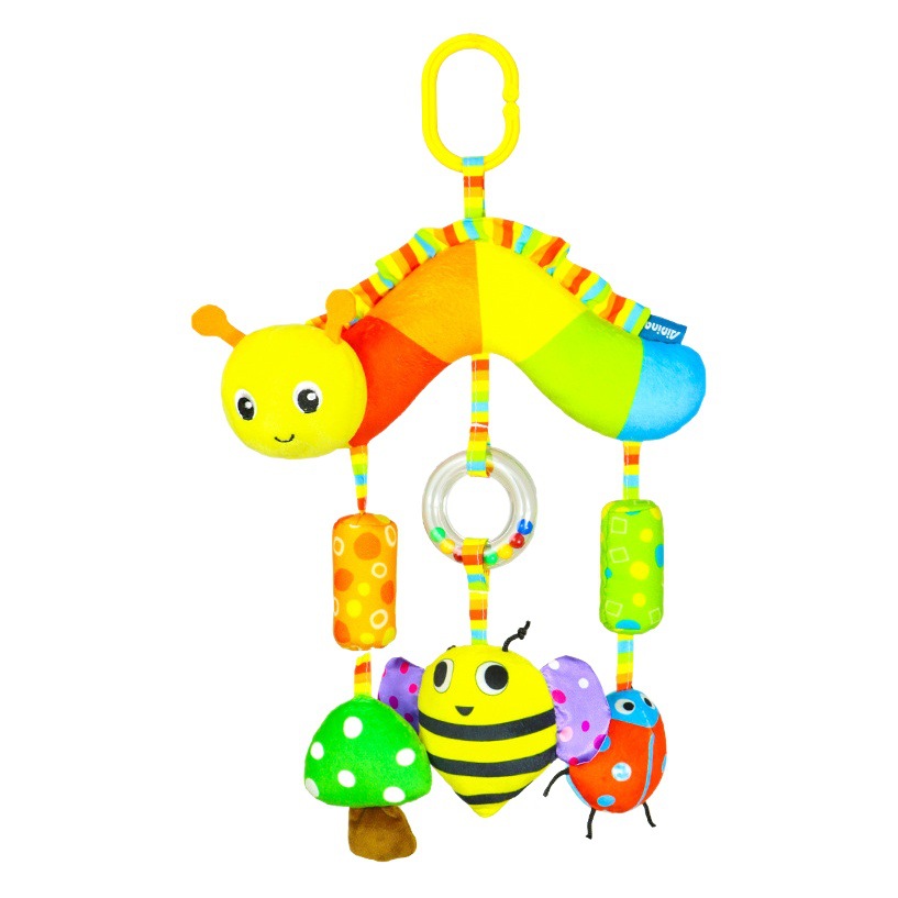 New Baby Stroller Pendant Caterpillar Animal Wind Chime Toy Baby Soothing Early Education Stroller Hanging Spot Wholesale
