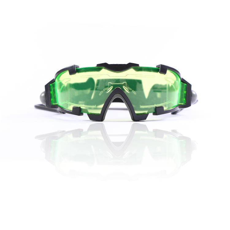 Picture of Bar headlight head-mounted goggles with lights windproof anti-impact protective mirror anti-firecrackers protective mirror