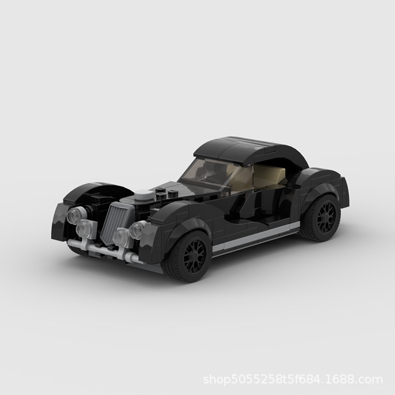 Picture of MOC Building Blocks Set Compatible with Lego Vintage Classic Car Assembled Model speed Series 8-Case Car