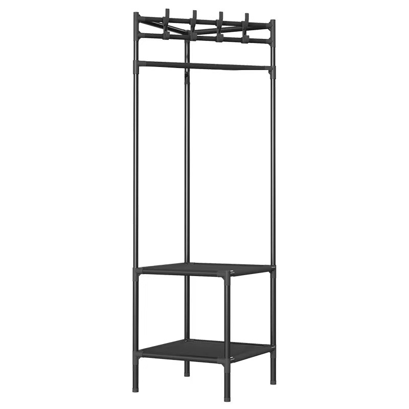Picture of Corner Coat Rack Floor Hanger Multi-functional Bedroom Modern Simple Metal Storage Rack Household Hanger