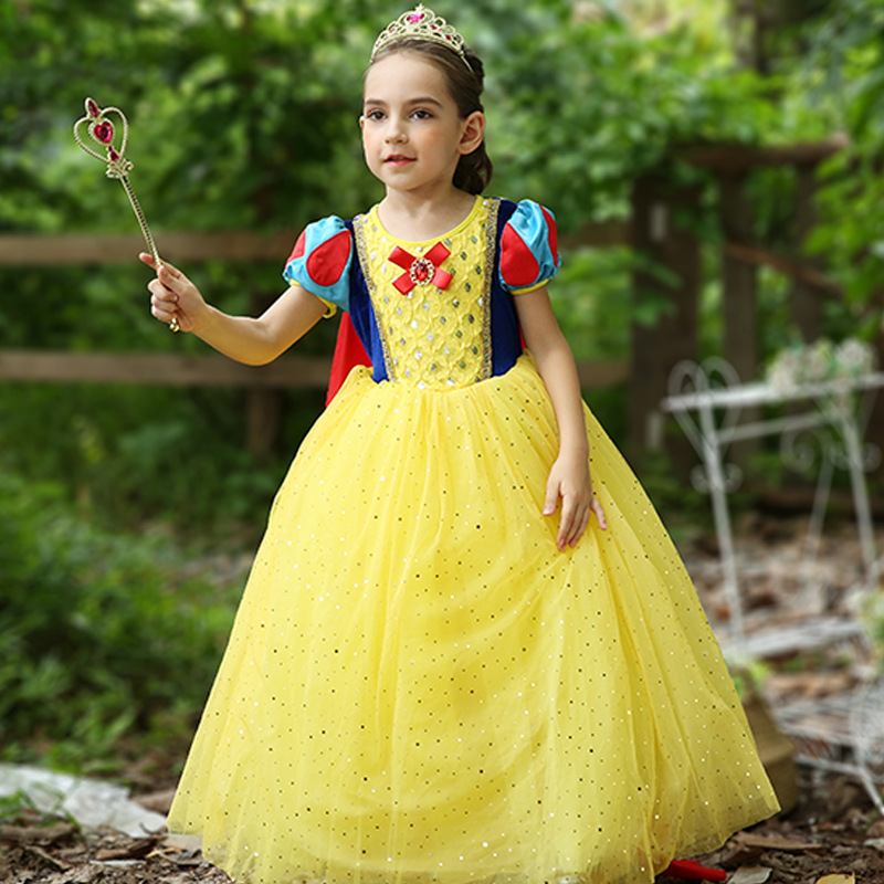 Picture of Dropshipping Kidsren's Dress European and American Kidsren's Clothing Kidsren's Snow White Dress Girls Dress Halloween Dance Costume