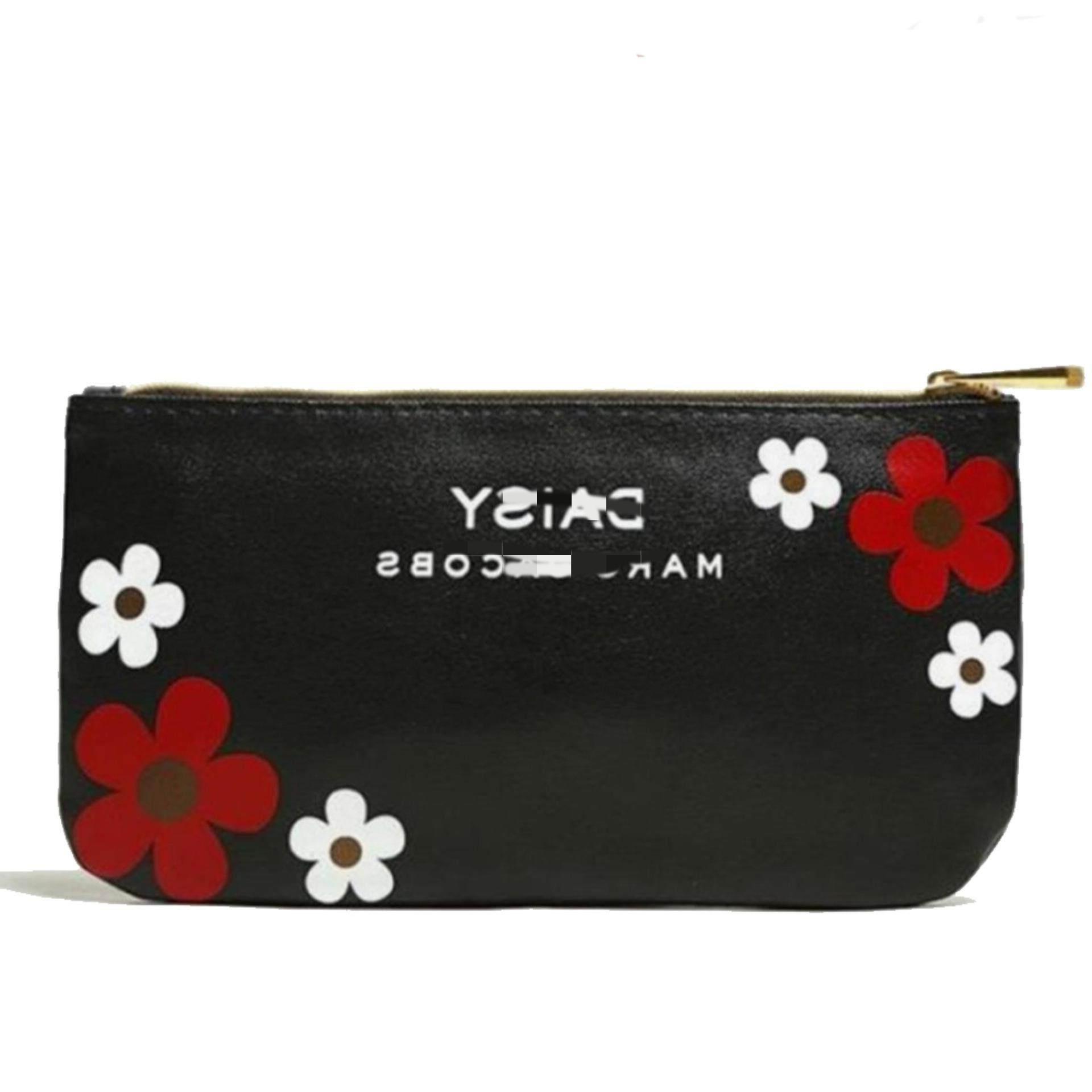 Picture of Japanese Magazine Style Pu Material Red and Black Cosmetic Bag Two-Piece Set Girls Home Travel Storage Mini Coin Purse